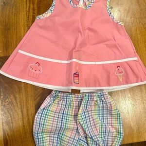 3T Shelby Birthday Set - Pink with birthday appliqué & matching shorts